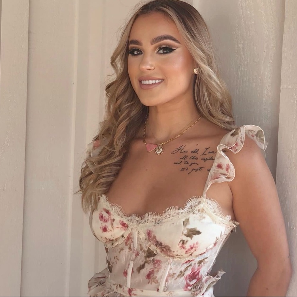 VChapman studios fiorenza dress in English rose SOLD OUT EVERYWHERE